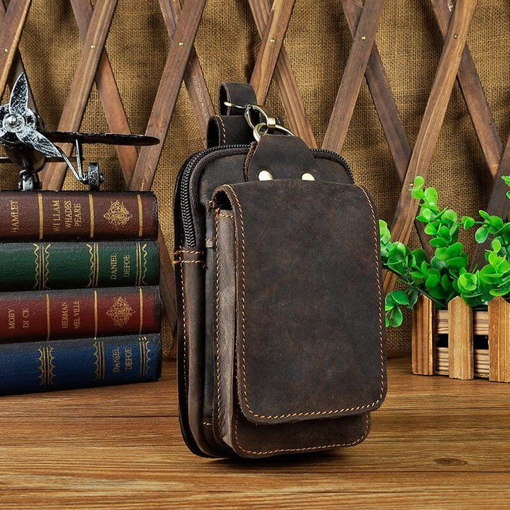 Genuine Leather Men's Hip Bag