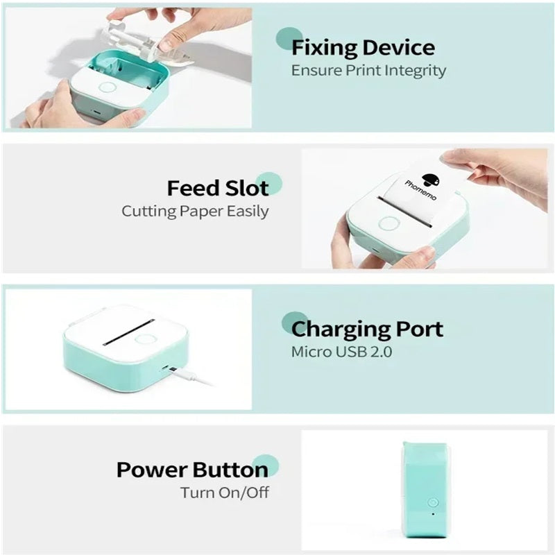 BowLift | Portable Mini Printer with Bluetooth and Inkless Thermal Printing