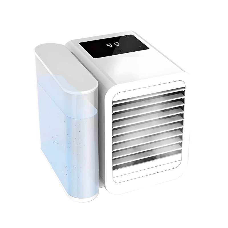MicroCool Mini Air Conditioner Portable Evaporative Swamp Cooler with 1000ml Water Tank | Bowlift