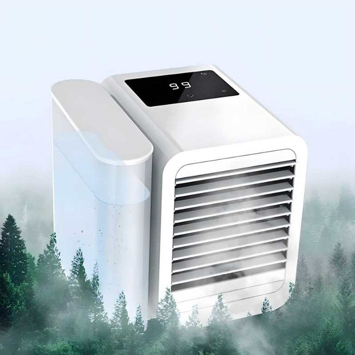 MicroCool Mini Air Conditioner Portable Evaporative Swamp Cooler with 1000ml Water Tank | Bowlift