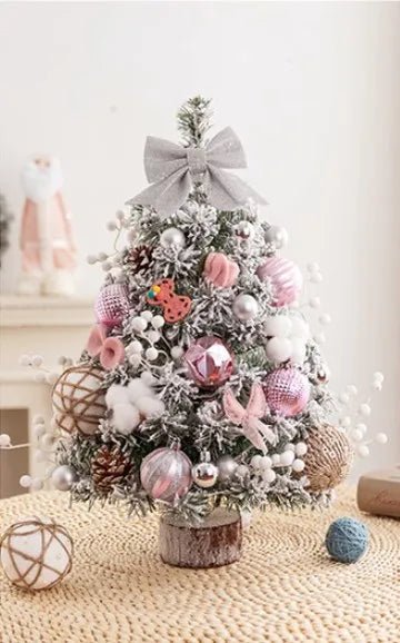 BowLift | Mini Tabletop Christmas Tree with LED Lights – 45CM Festive Decor for Home, Office & Parties