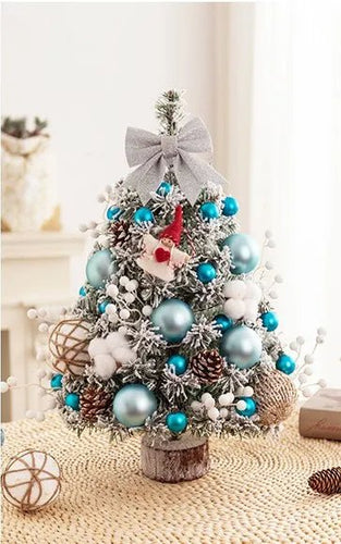 BowLift | Mini Tabletop Christmas Tree with LED Lights – 45CM Festive Decor for Home, Office & Parties