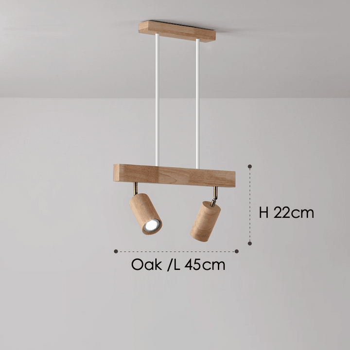 BowLift | Adjustable Wooden Ceiling Lamp Minimalist Solid Wood