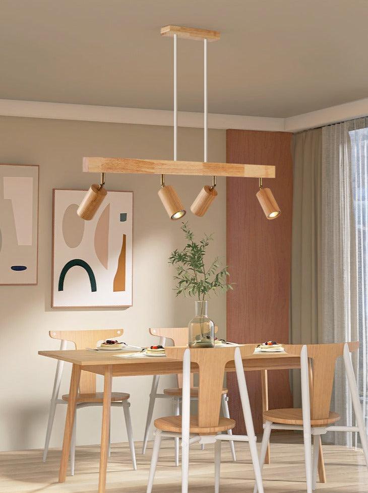 BowLift | Adjustable Wooden Ceiling Lamp Minimalist Solid Wood