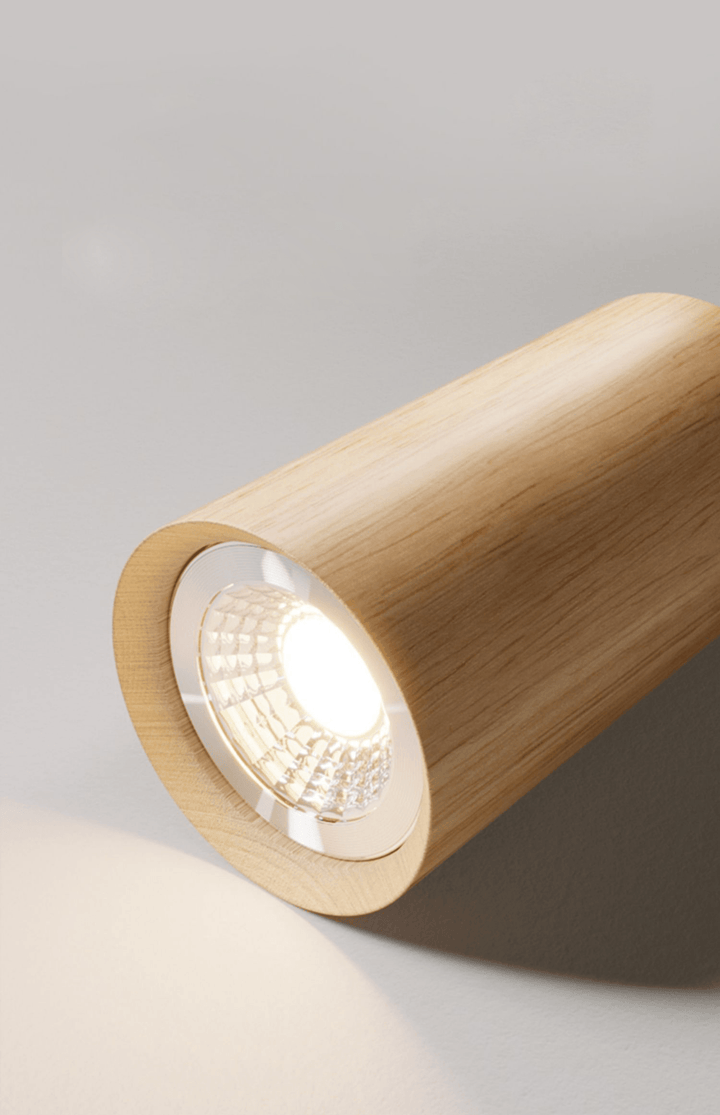 Wooden Ceiling Lamp Adjustable with Warm Light and Minimalist Design | Bowlift