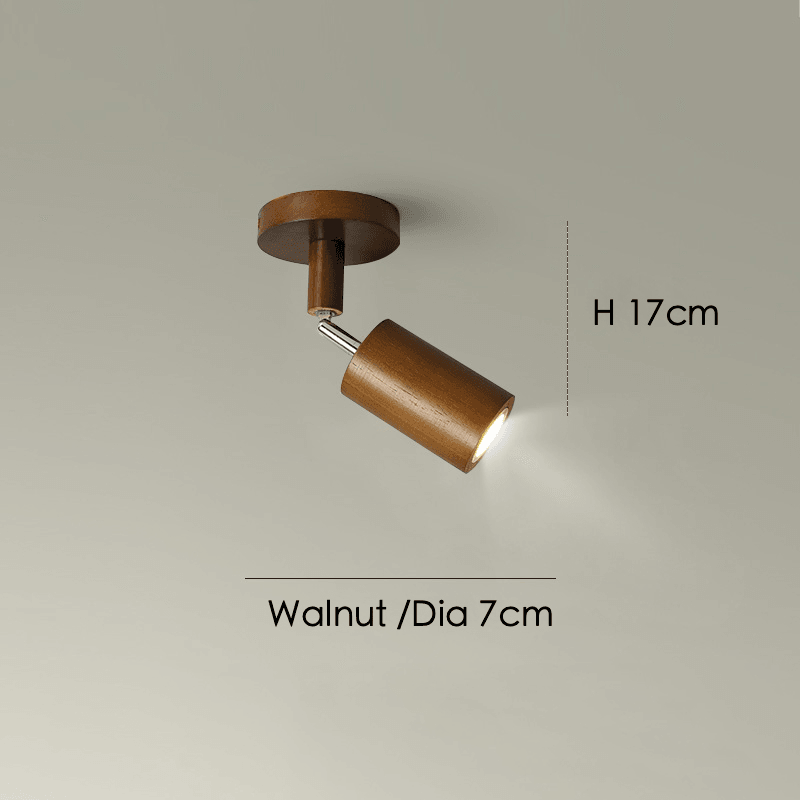 Wooden Ceiling Lamp Adjustable with Warm Light and Minimalist Design | Bowlift