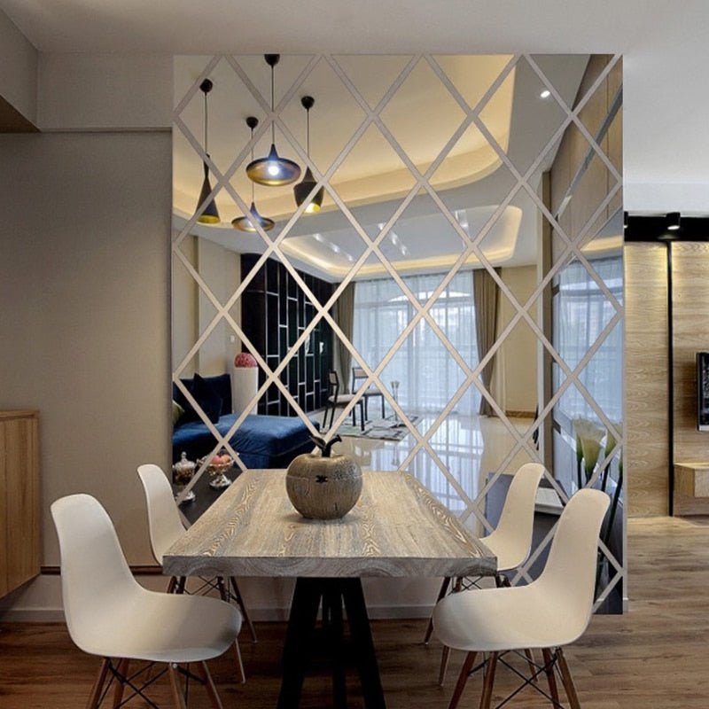 BowLift | MirraShape 3D Mirror Triangles – Transform Your Walls with Modern Depth and Shine