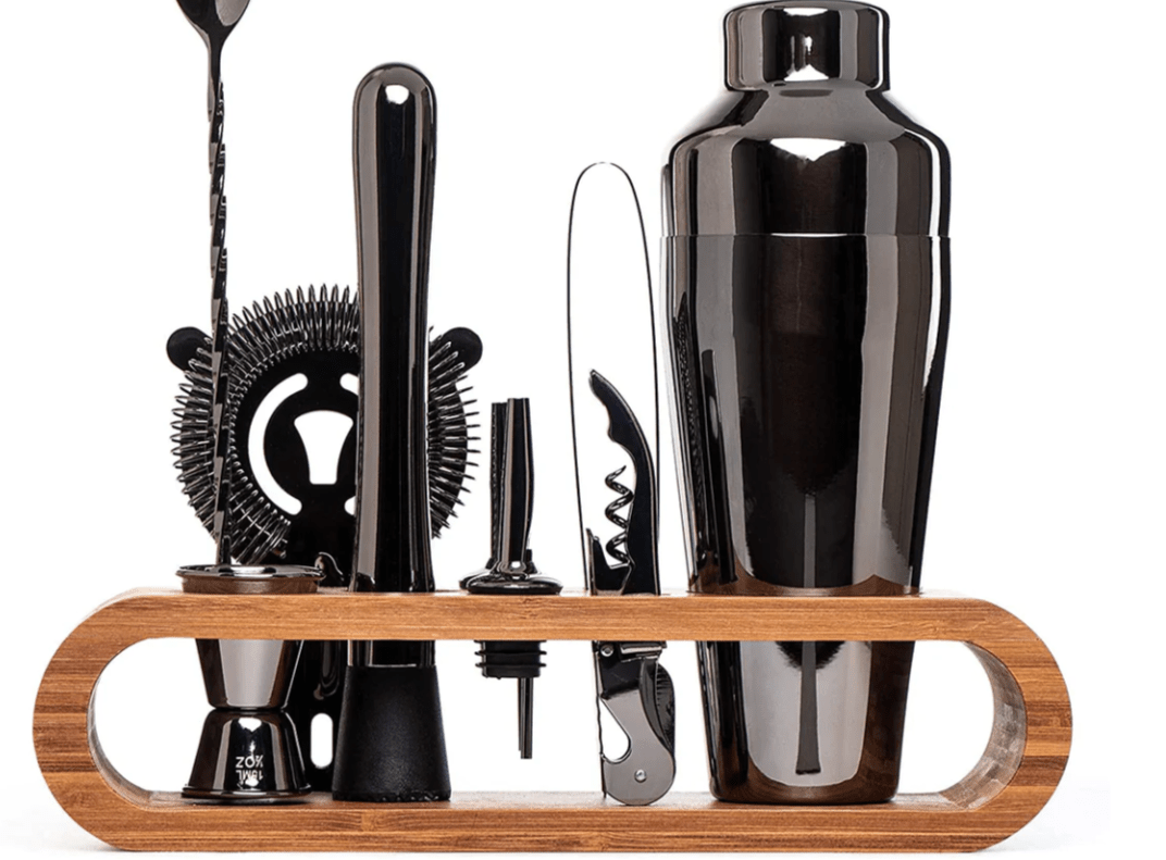 BowLift | MixologyMaster – Luxurious 10-Piece Cocktail Set for Elegant Home Bartending