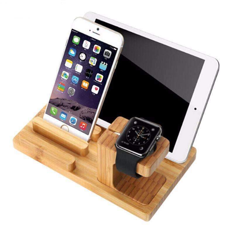 BowLift | Bamboo Charging Holder Dock - A Great Place to Keep Your Gadgets!