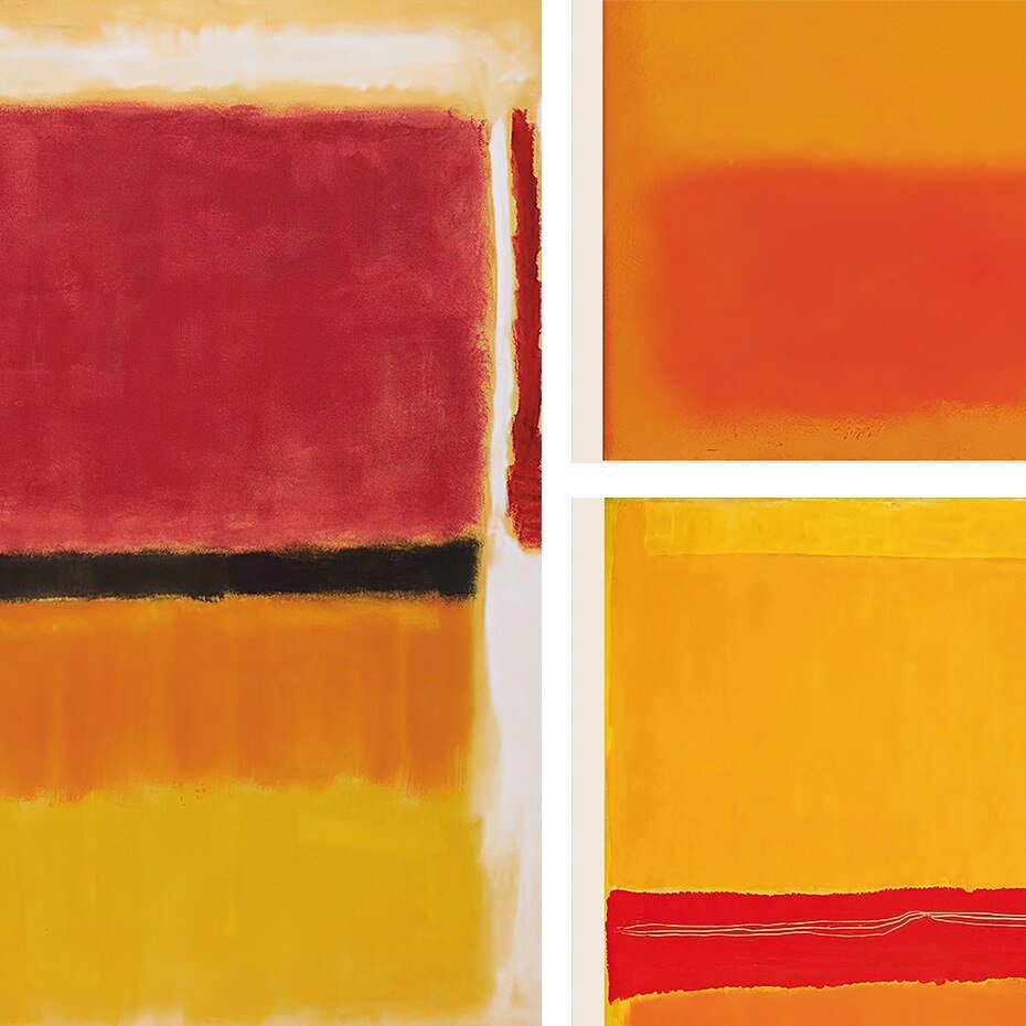 BowLift | ArtLuxe Modern Abstract Rothko Wall Art Poster | Canvas | Minimalist Design | Decor for Living Room & Office