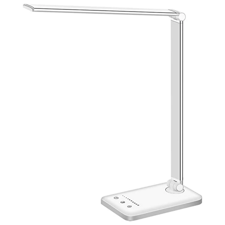 BowLift | Modern Adjustable LED Desk Lamp with USB Charging Port - BrightEase