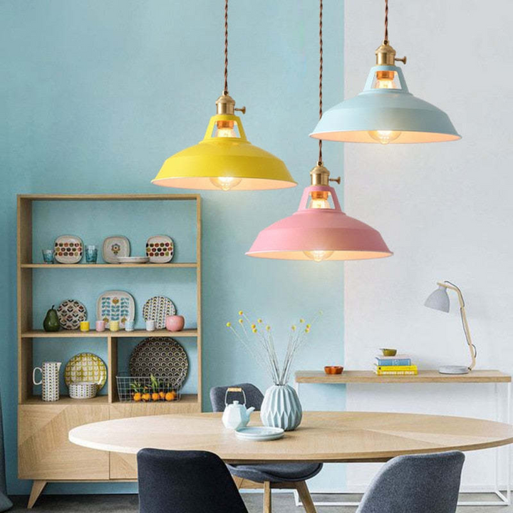 BowLift | Modern Colourful LED Pendant Light - ChromaLuxe