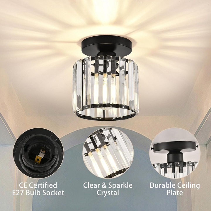 BowLift | Modern Crystal Ceiling Light - CrystalGlow