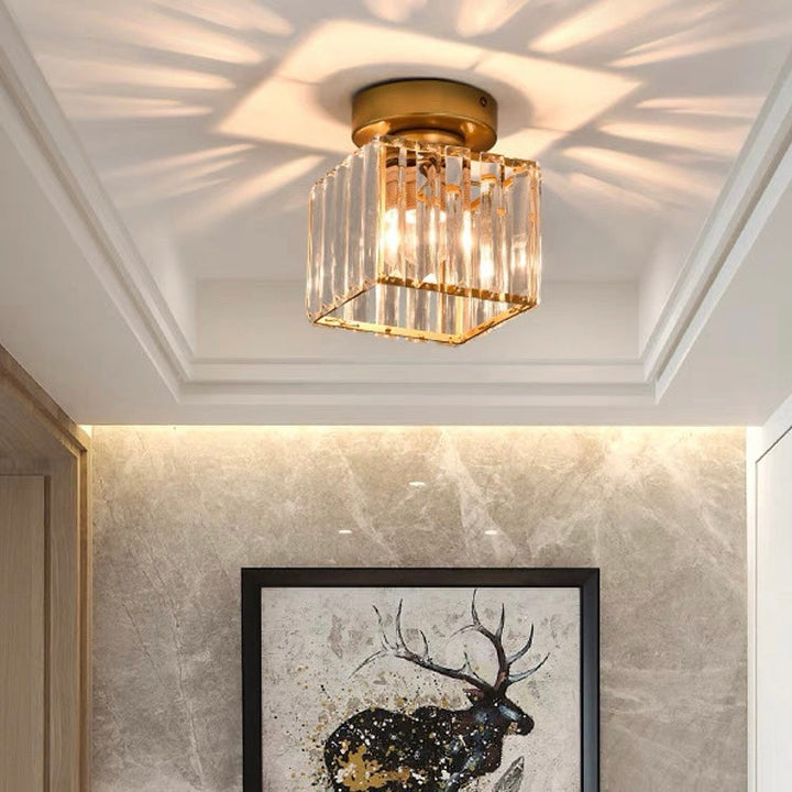BowLift | Modern Crystal Ceiling Light - CrystalGlow