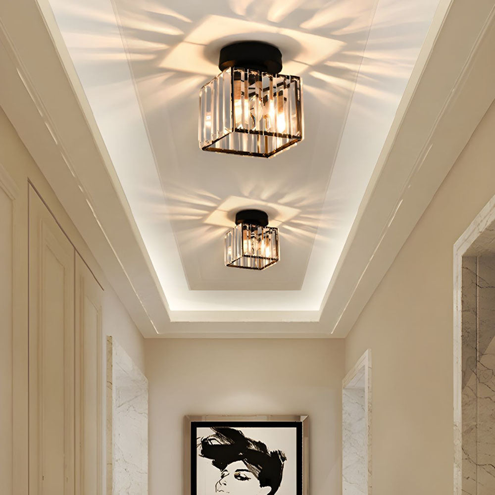 BowLift | Modern Crystal Ceiling Light - CrystalGlow