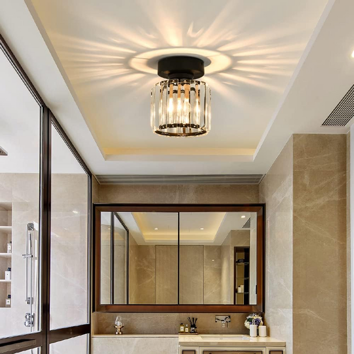 BowLift | Modern Crystal Ceiling Light - CrystalGlow