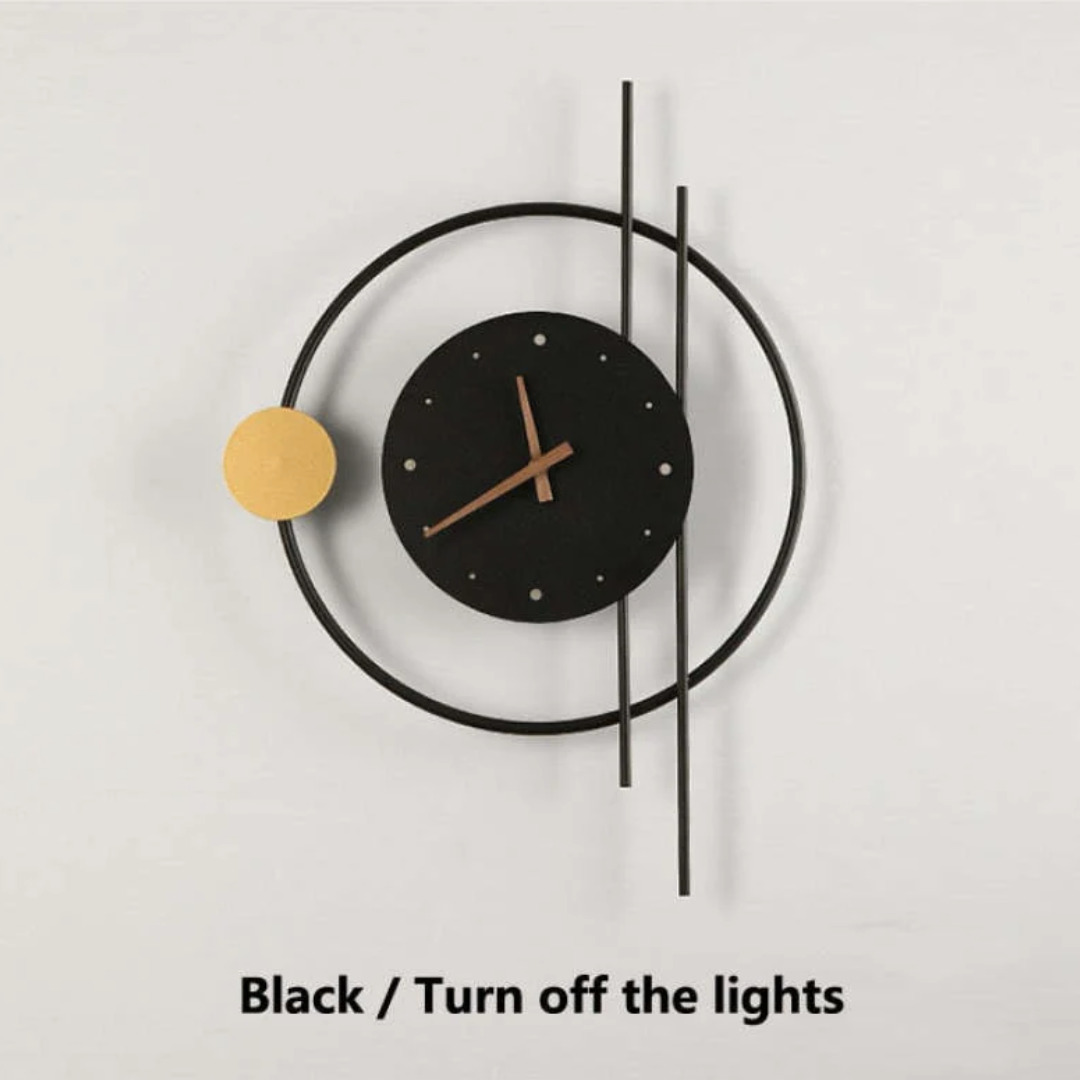 BowLift | Modern LED wall clock lamp - Chronos