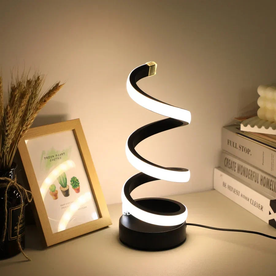 BowLift | Modern S-shaped Desk Lamp - FlexiGlow