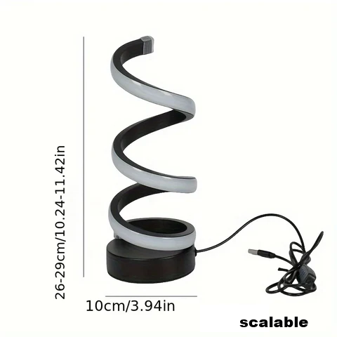 BowLift | Modern S-shaped Desk Lamp - FlexiGlow