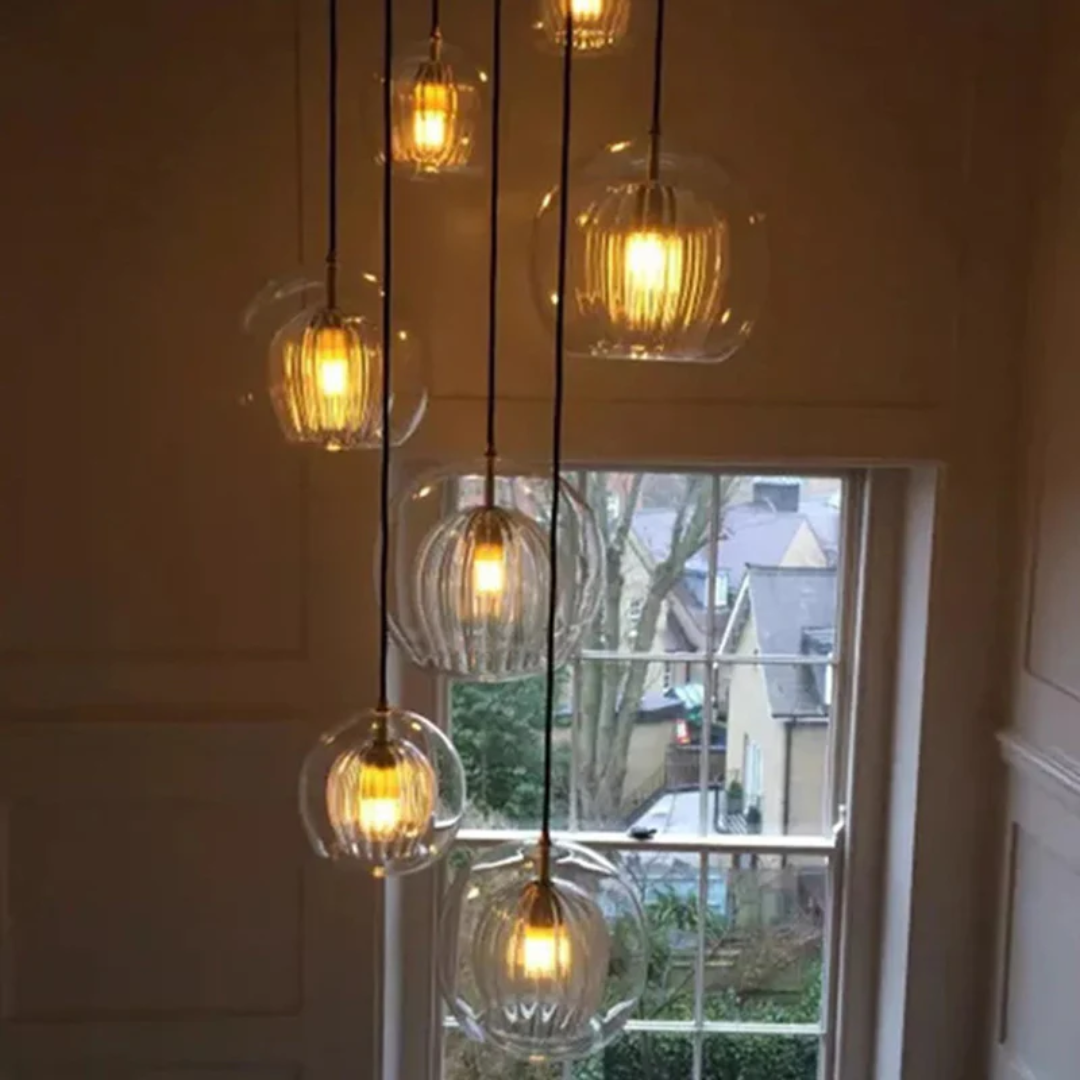 BowLift | Modern Spherical LED Pendant Light - Aurora Sphere
