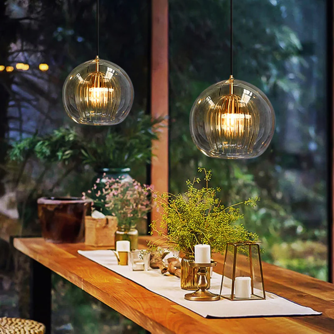 BowLift | Modern Spherical LED Pendant Light - Aurora Sphere