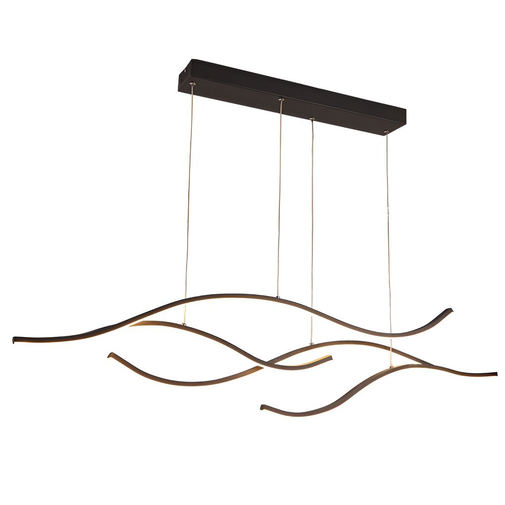 BowLift | Designer LED Ceiling Lamp with Wavy Curved Shape