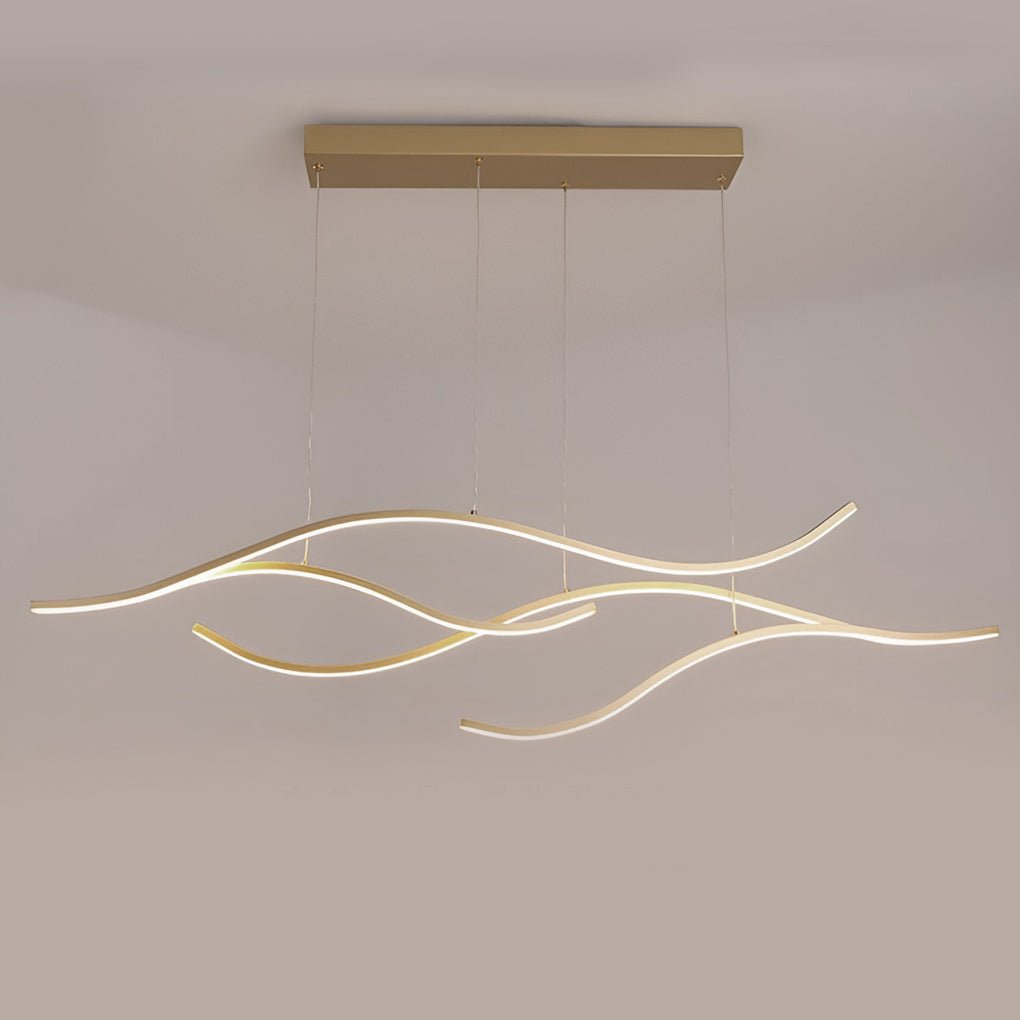 BowLift | Designer LED Ceiling Lamp with Wavy Curved Shape