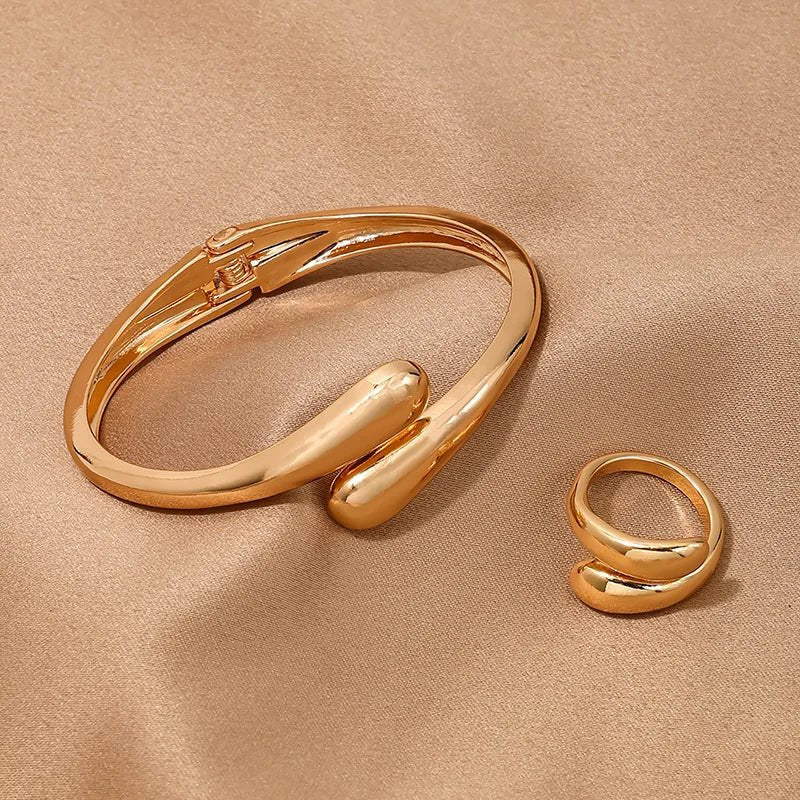 BowLift | Modern Wrap Choker Necklace, Bracelet, Ring Set