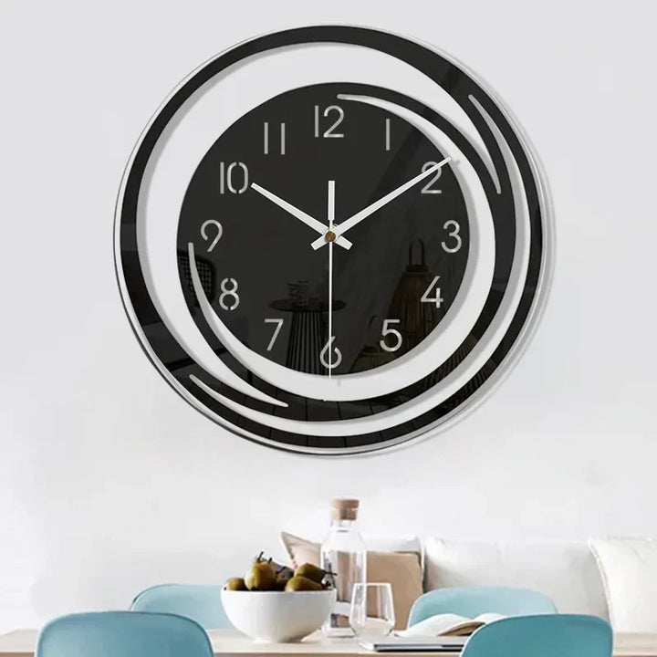 BowLift | Wall Clock with Geometric Motif