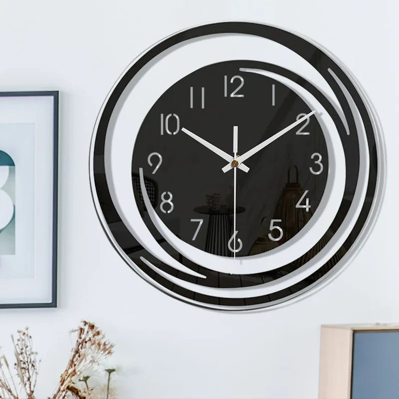 BowLift | Wall Clock with Geometric Motif