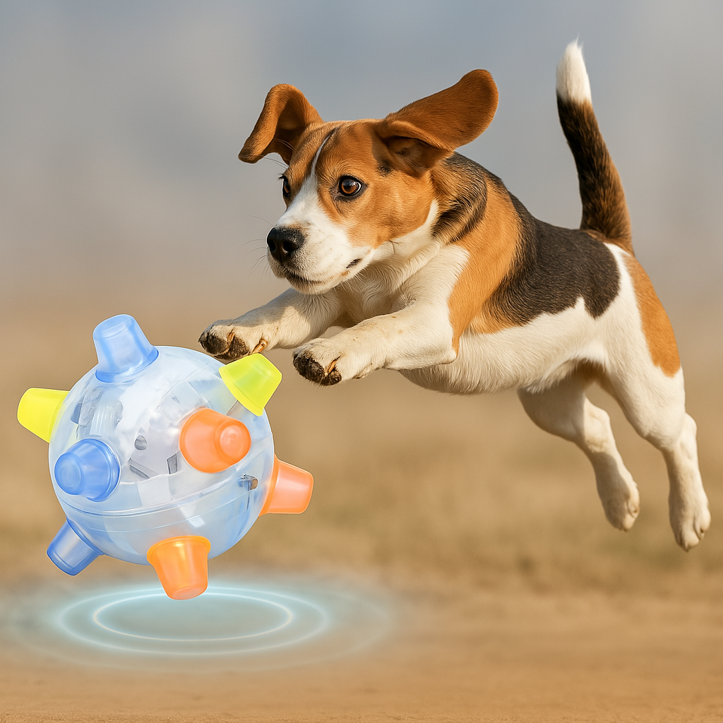 BowLift | Dog Toy LED Bouncing Interactive Ball Rubber