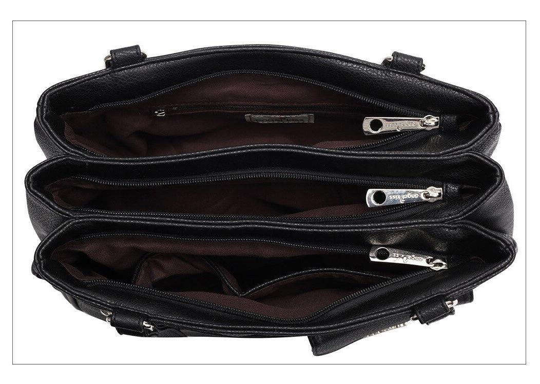 Multi-Compartment Women’s Shoulder and Crossbody Handbag – FlexiCarry | Bowlift
