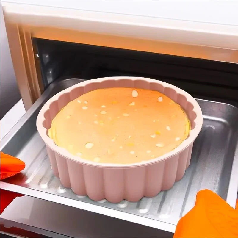 Multifunctional Silicone Cake Mold Reusable Nonstick Round Baking Pan | Bowlift