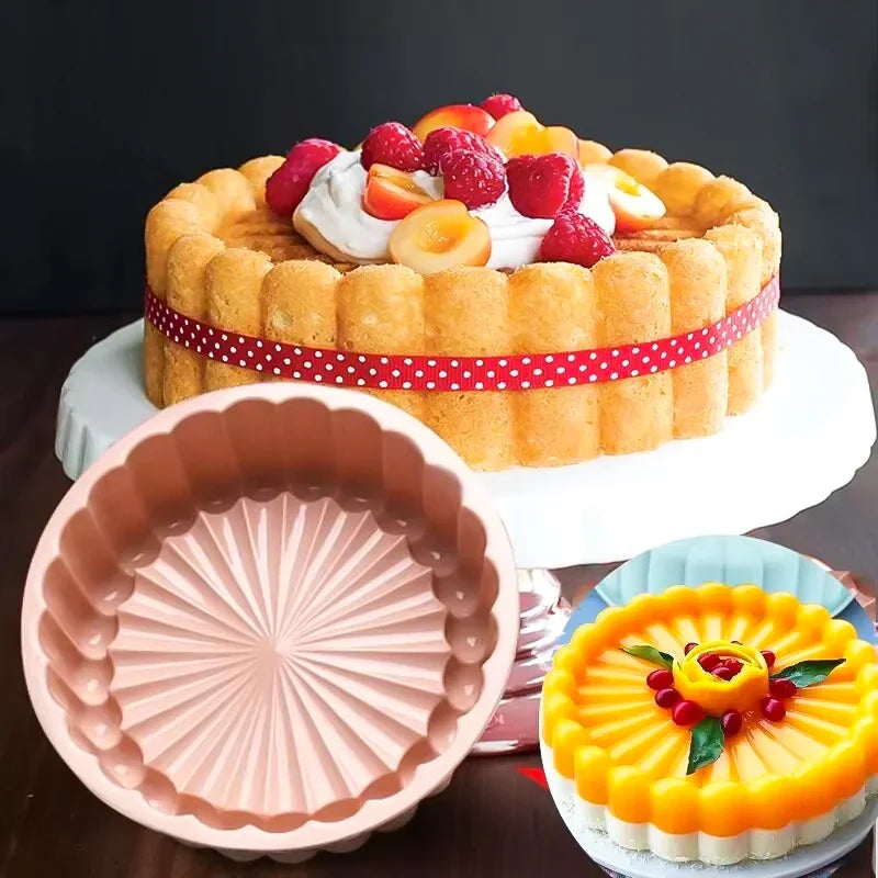 Multifunctional Silicone Cake Mold Reusable Nonstick Round Baking Pan | Bowlift