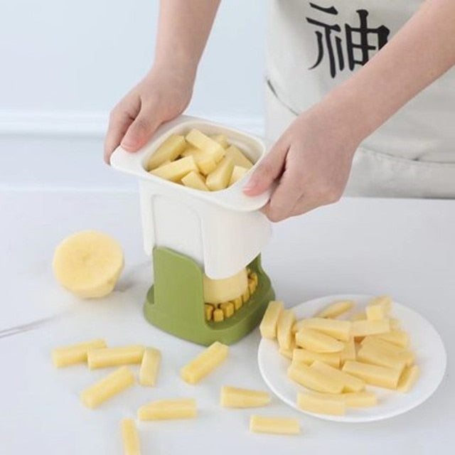 Multifunctional Vegetable Chopper Fries Cutter Hand Pressure Dicer | Bowlift