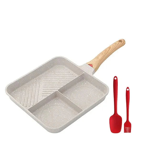 Multipurpose 3 in 1 Breakfast Skillets Cooking Pots 9inch Nonstick Pan | Bowlift