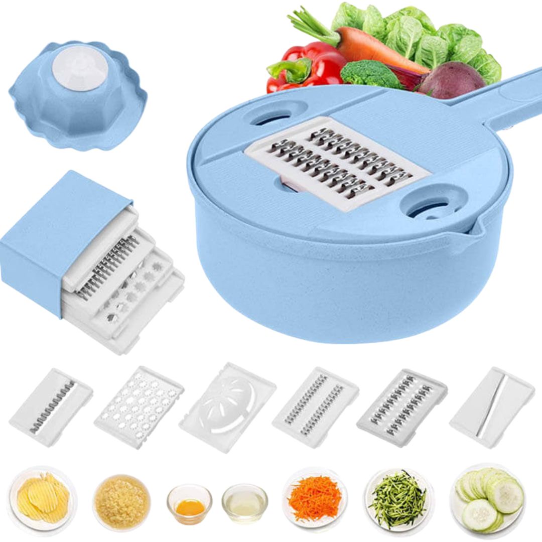 SliceMaster 12-in-1 Vegetable Slicer — Transforms your kitchen into a sparkling clean cooking paradise full of moments of enjoyment | Bowlift