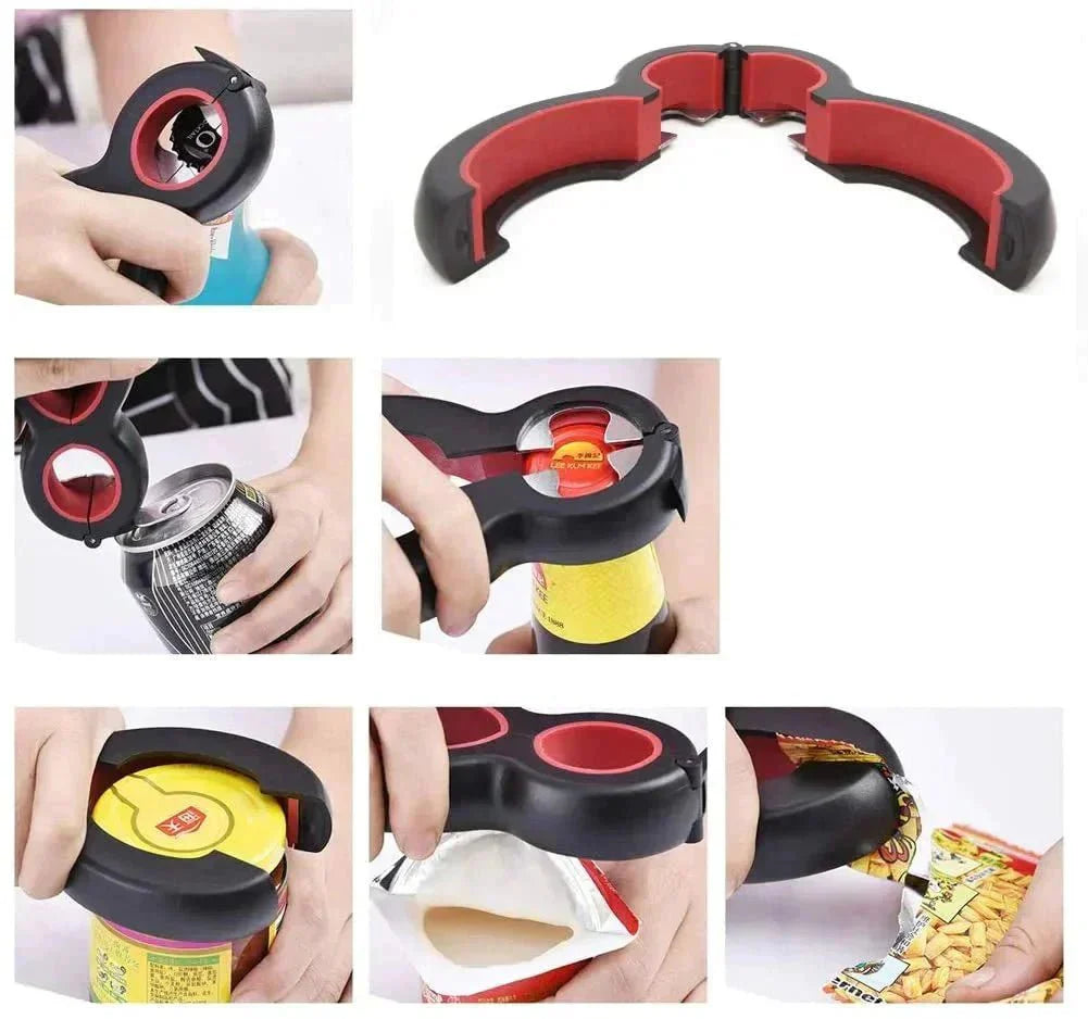 6-in-1 kitchen opener for bottles & jars | Bowlift