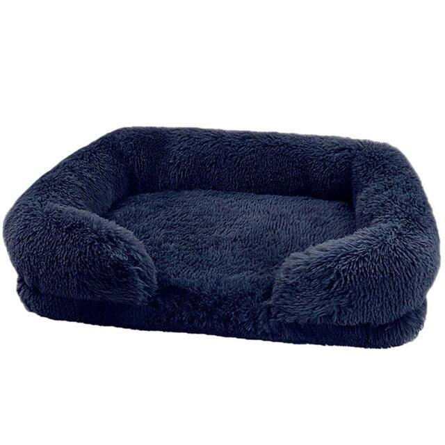BowLift | Luxury Fluffy Dog Bed with Washable Cover – Gray