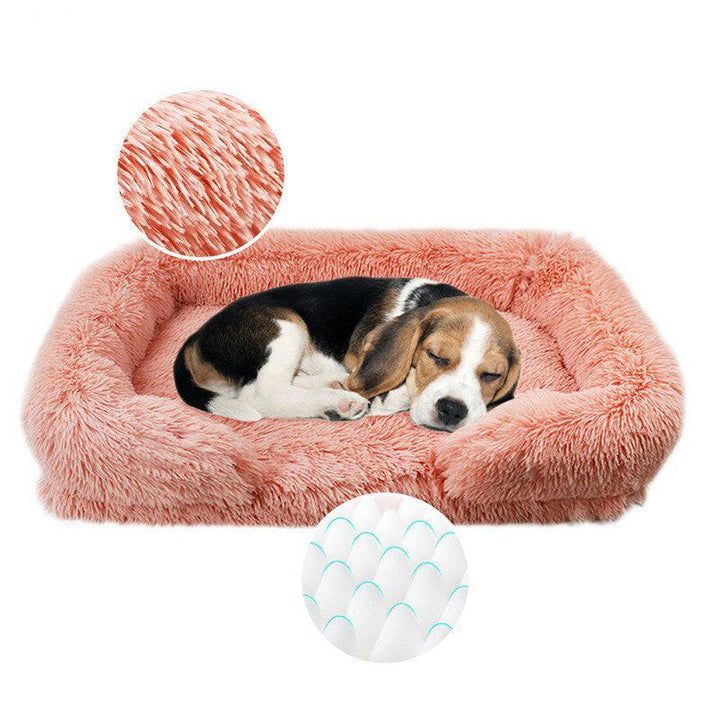 BowLift | Luxury Fluffy Dog Bed with Washable Cover – Gray