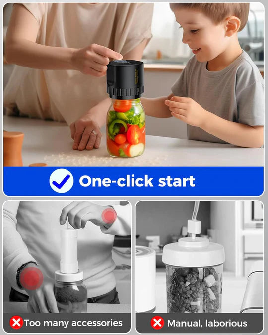 BowLift | Electric Mason Jar Vacuum Sealer Kit