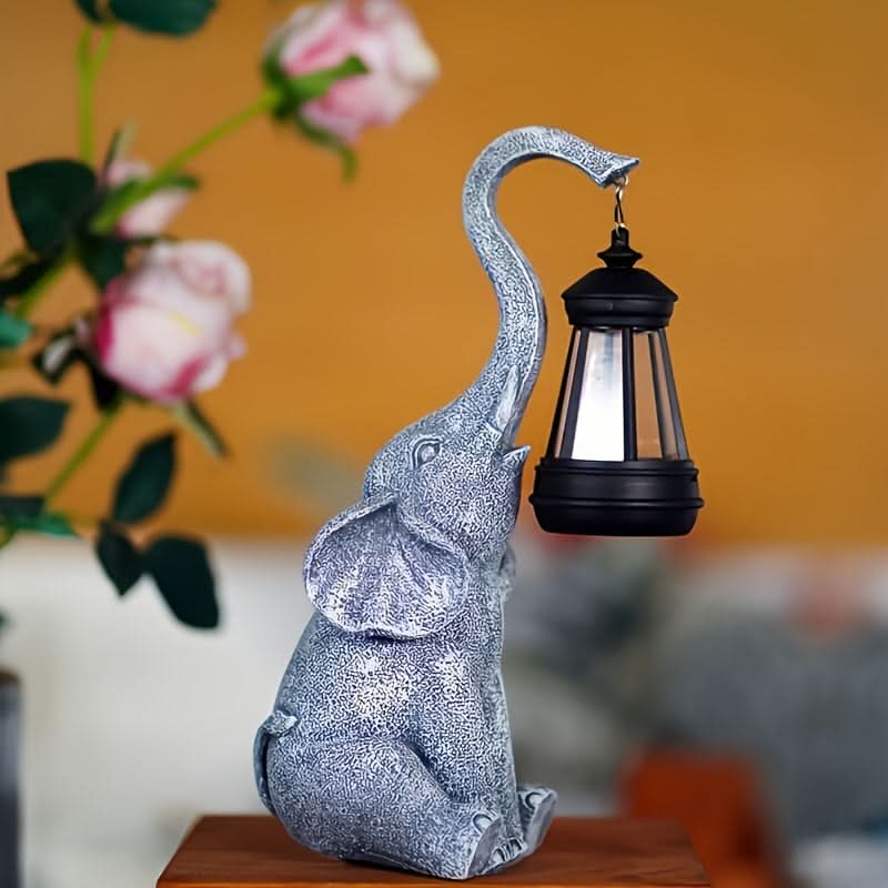 BowLift | Solar Elephant Garden Lamp – Warm Ambient Light