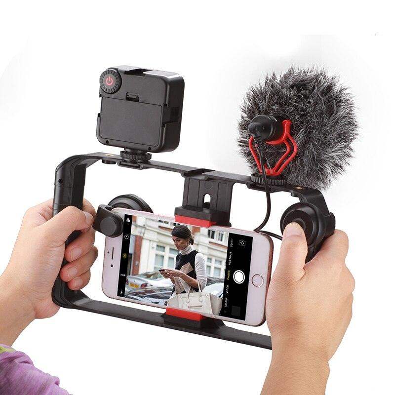 VideoGrip Smartphone Stabilizer – Professional Film Cage with Cold Shoe Mounts | Bowlift