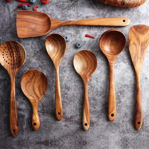 BowLift | Natural Wooden Kitchen Set - RustiCook