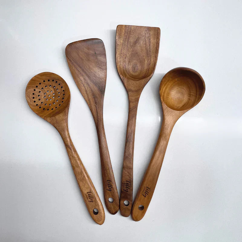BowLift | Natural Wooden Kitchen Set - RustiCook