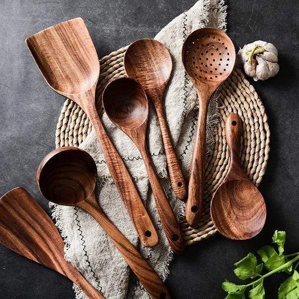 BowLift | Natural Wooden Kitchen Set - RustiCook