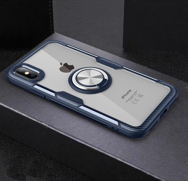 BowLift | Magnetic Ring Carbon Fiber iPhone Case