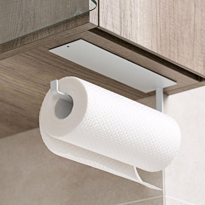BowLift | NeatHold – Space-Saving Mounted Paper Towel Holder with Durable Iron Design