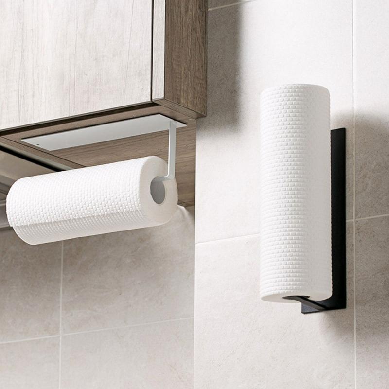 BowLift | NeatHold – Space-Saving Mounted Paper Towel Holder with Durable Iron Design
