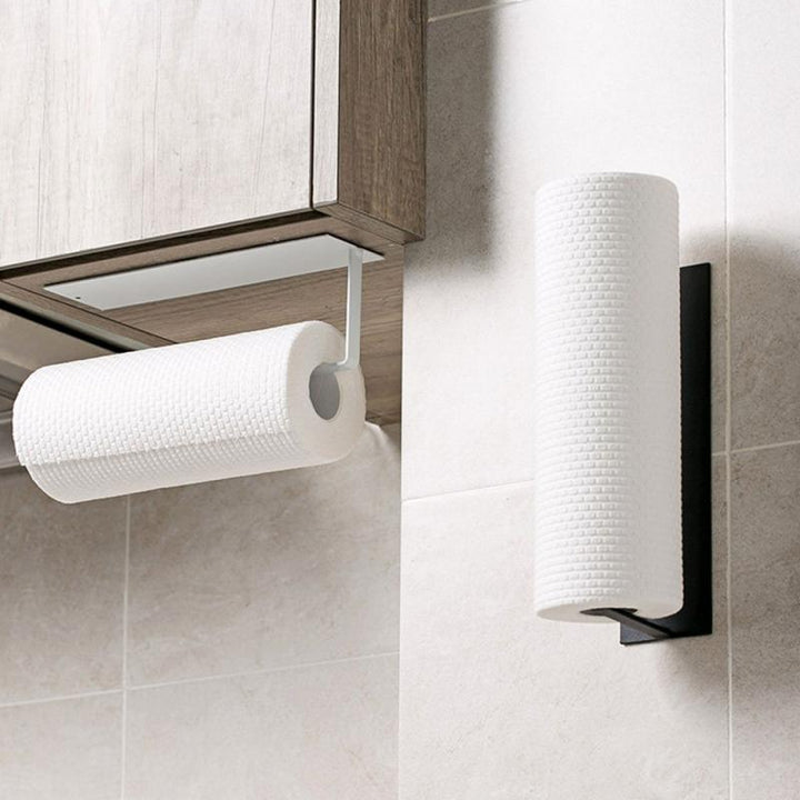 BowLift | NeatHold – Space-Saving Mounted Paper Towel Holder with Durable Iron Design